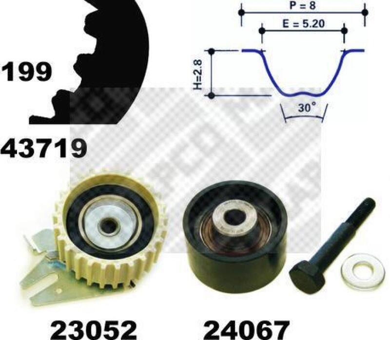 MAPCO Timing Belt Kit