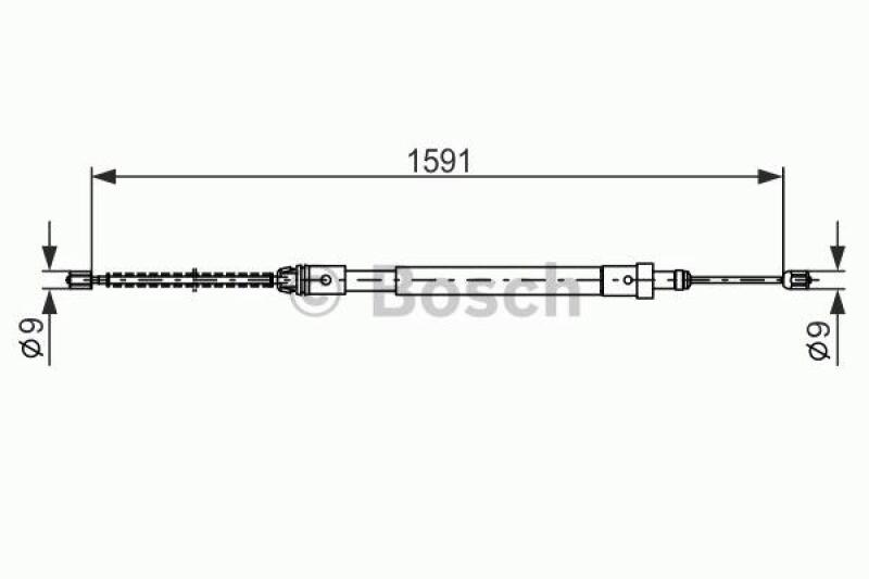 BOSCH Cable, parking brake