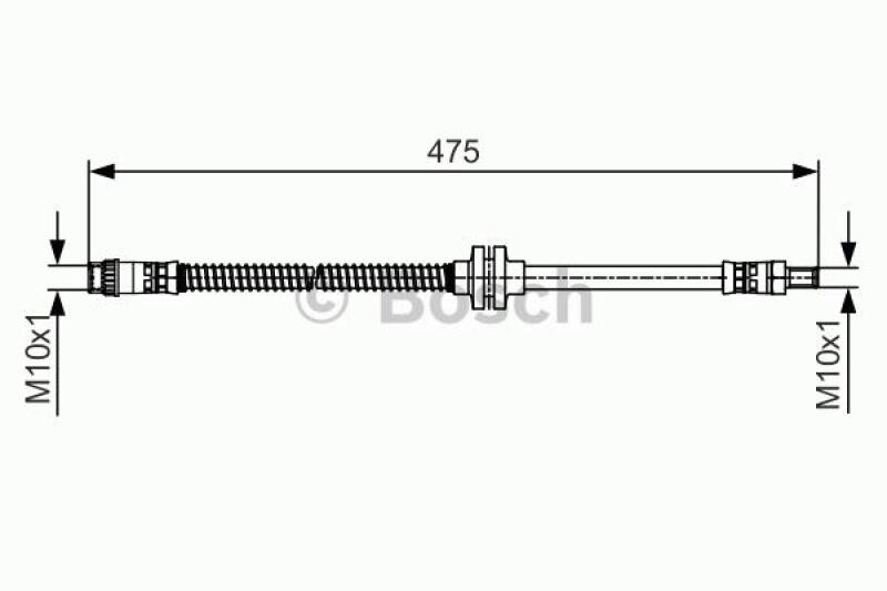BOSCH Bremsschlauch 1 987 481 496
