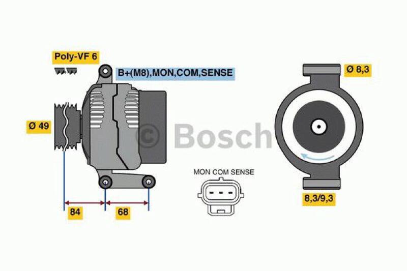 BOSCH Generator 0 986 049 670