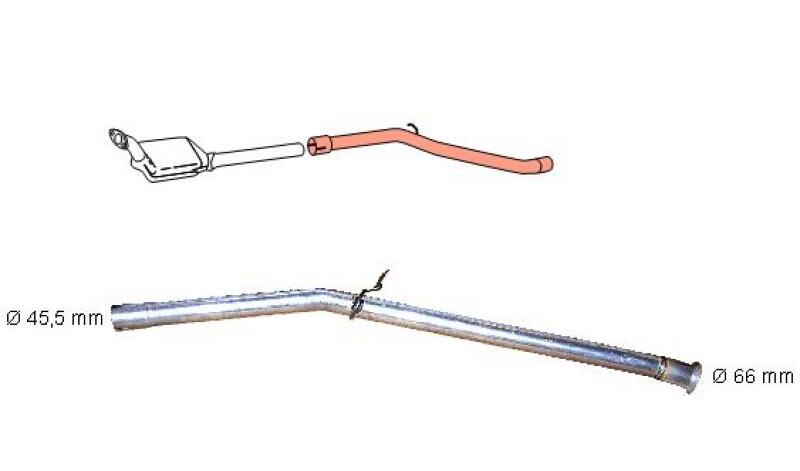 HJS Repair Pipe, catalytic converter