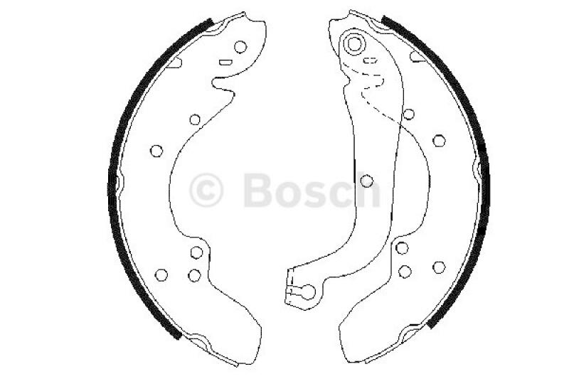 BOSCH Brake Shoe Set