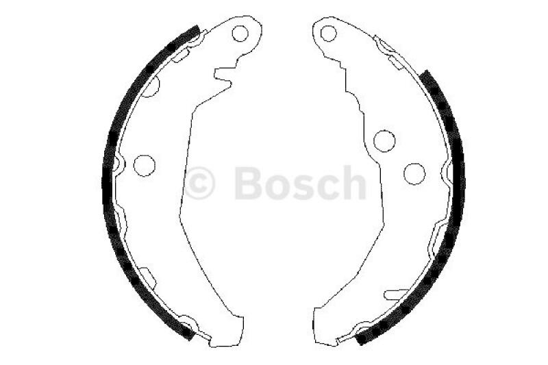 BOSCH Bremsbackensatz