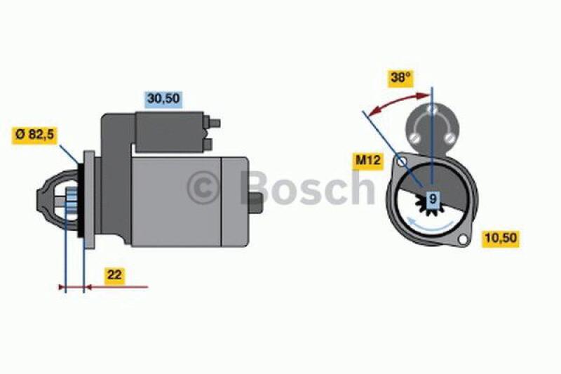 BOSCH Starter 0 986 016 890