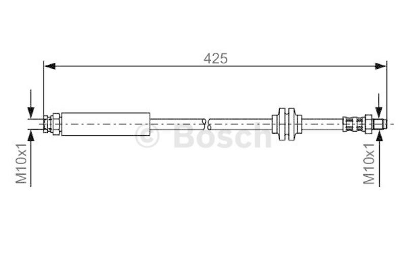 2x BOSCH Bremsschlauch