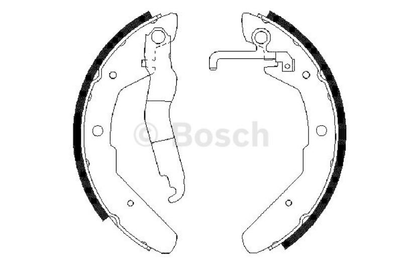 BOSCH Bremsbackensatz