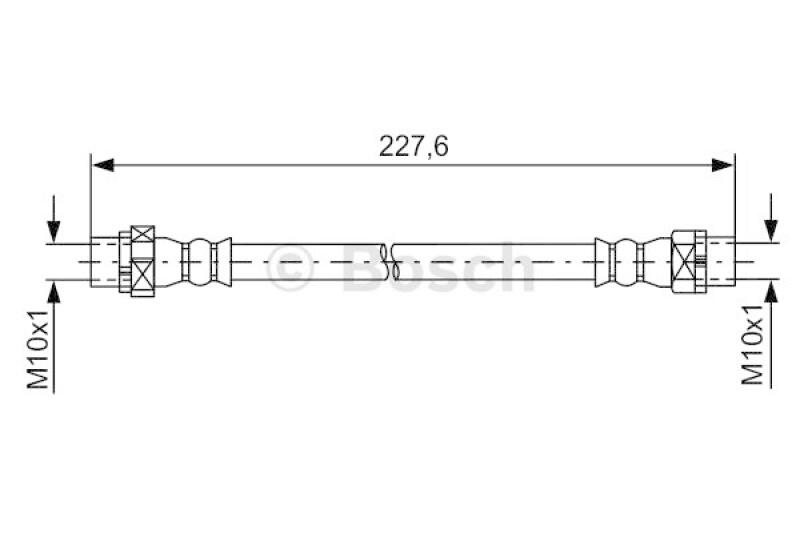 BOSCH Bremsschlauch 1 987 481 582