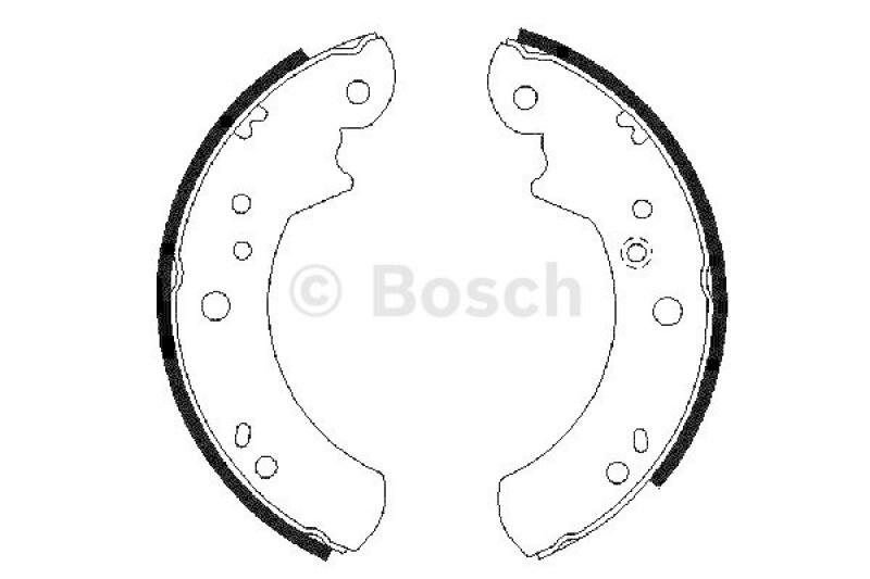 BOSCH Brake Shoe Set