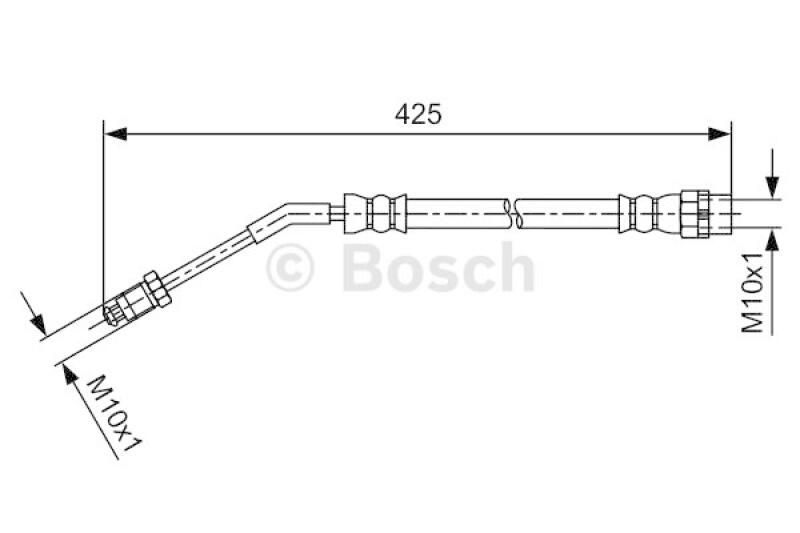 BOSCH Bremsschlauch 1 987 481 587