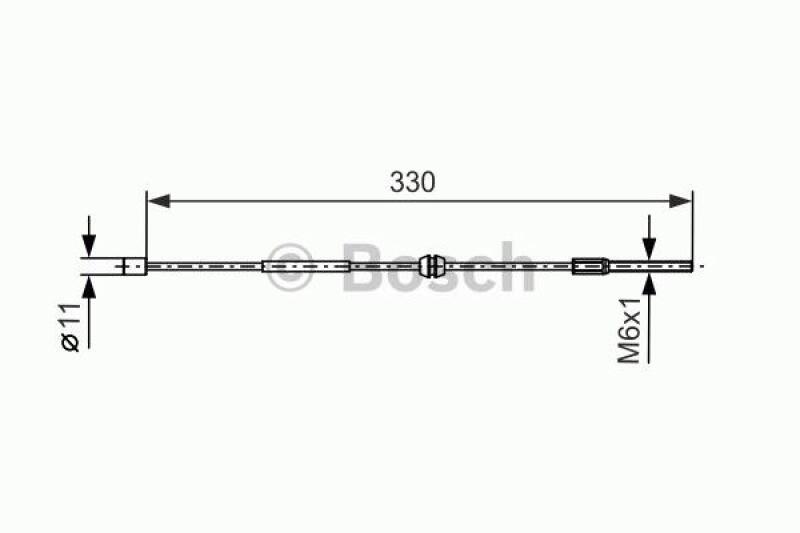 BOSCH Cable, parking brake