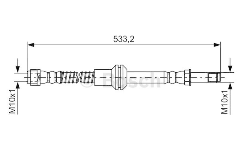 BOSCH Bremsschlauch 1 987 481 609
