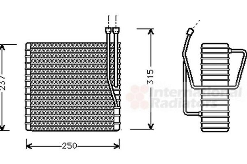 Evaporator, air conditioning