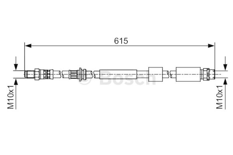 BOSCH Bremsschlauch 1 987 481 615