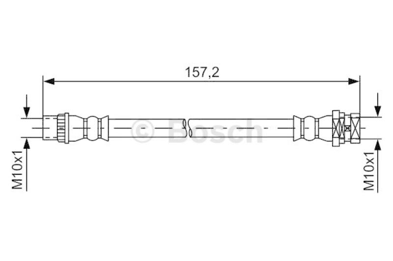 BOSCH Bremsschlauch 1 987 481 624