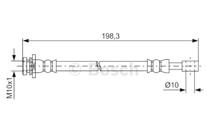 BOSCH Bremsschlauch 1 987 481 630