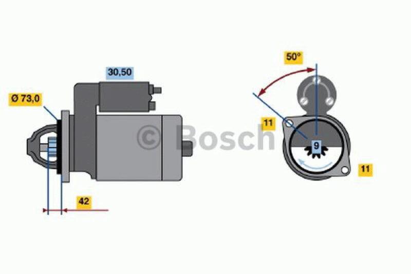 BOSCH Starter 0 986 017 440