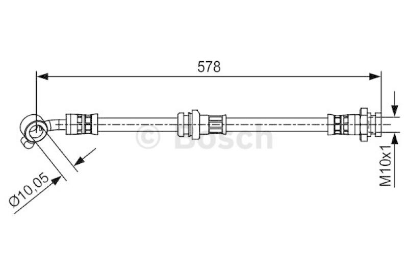 BOSCH Bremsschlauch 1 987 481 649