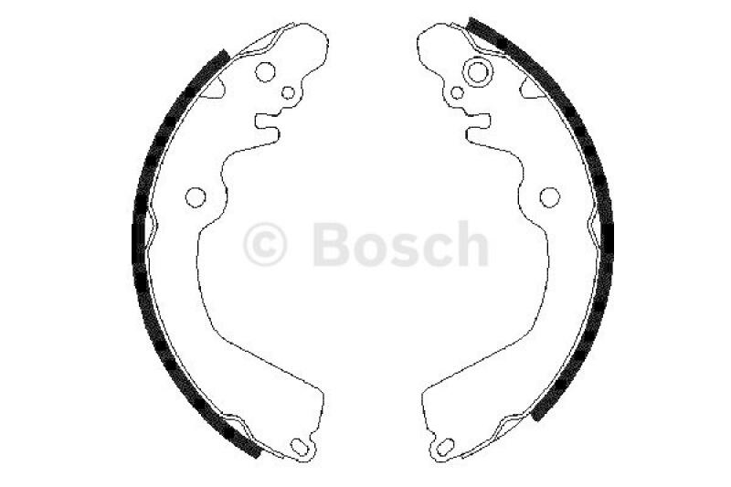 BOSCH Bremsbackensatz