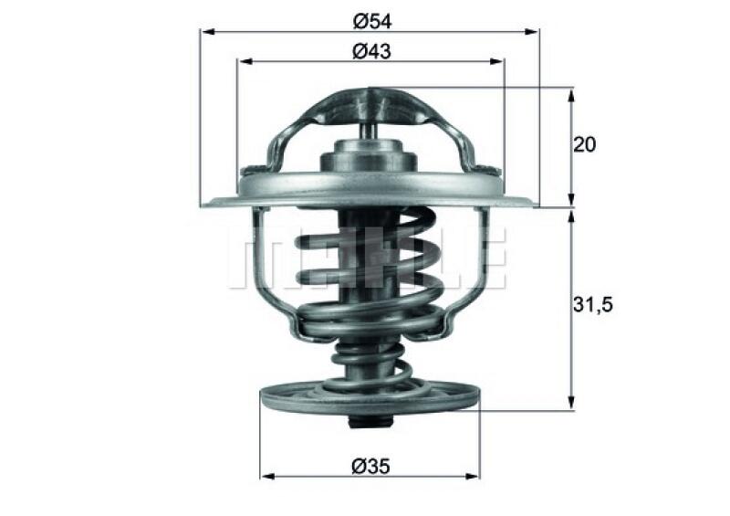 BEHR Thermostat, coolant