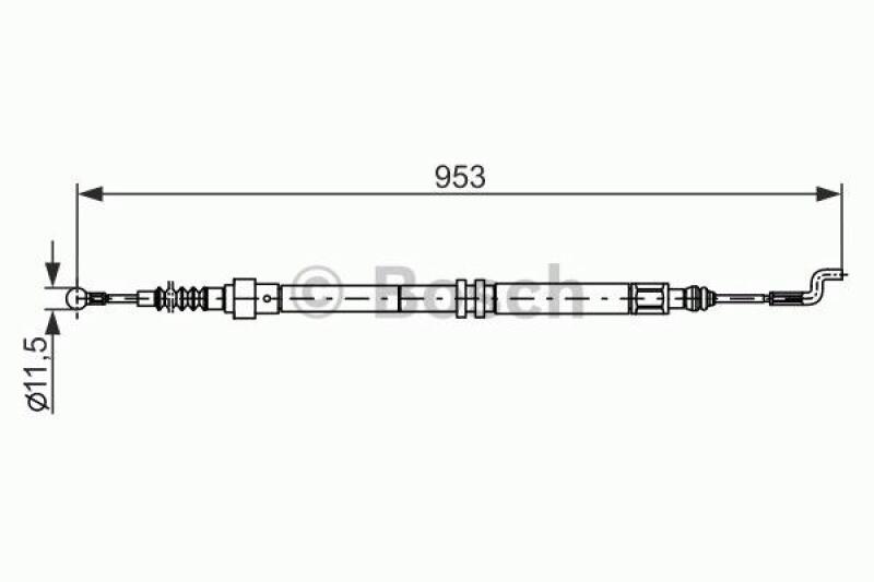 BOSCH Cable, parking brake