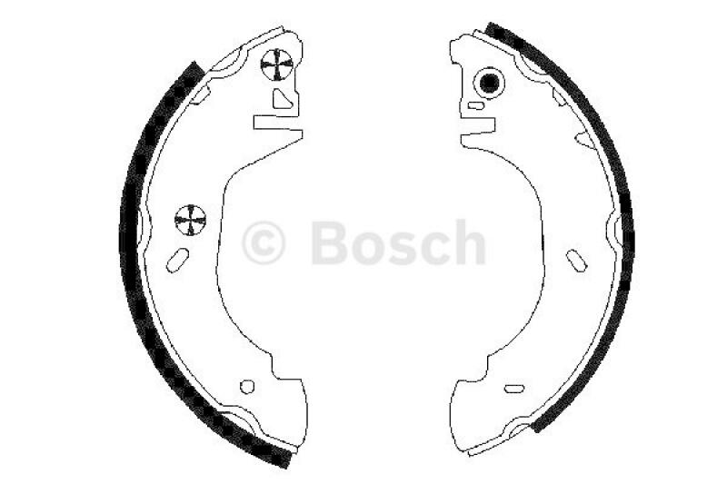 BOSCH Bremsbackensatz