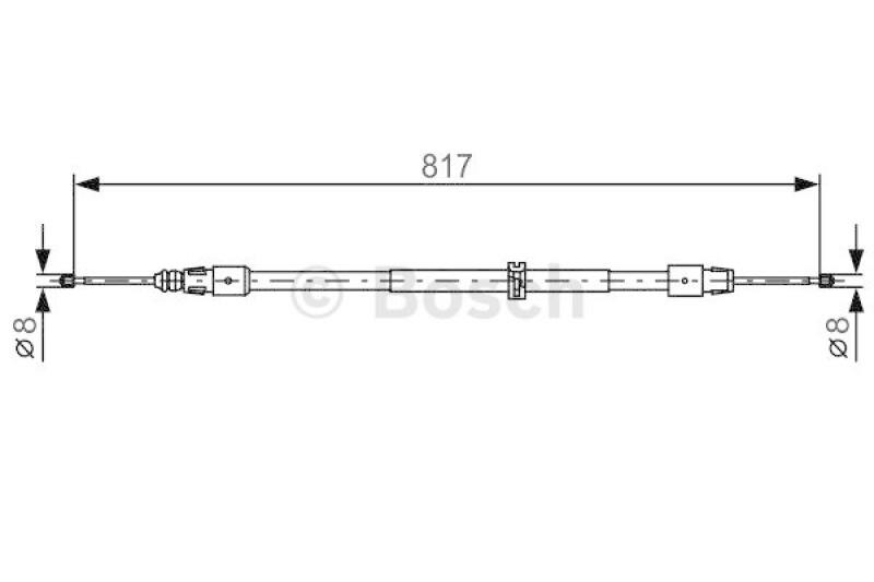 BOSCH Seilzug, Feststellbremse 1 987 482 024