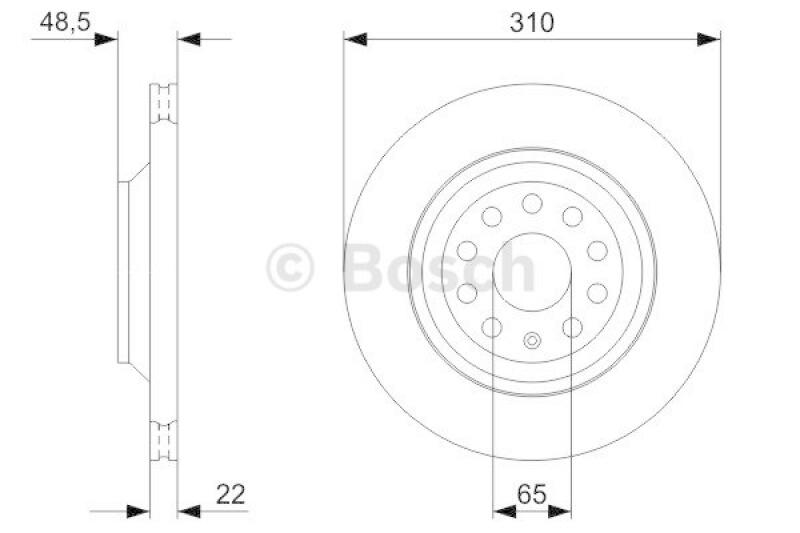 BOSCH Bremsscheiben + Bosch Bremsbeläge