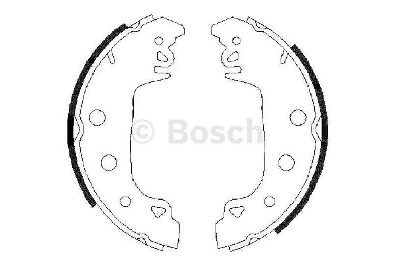 BOSCH Brake Shoe Set