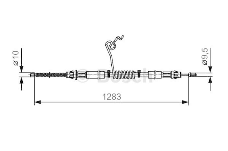 BOSCH Cable, parking brake