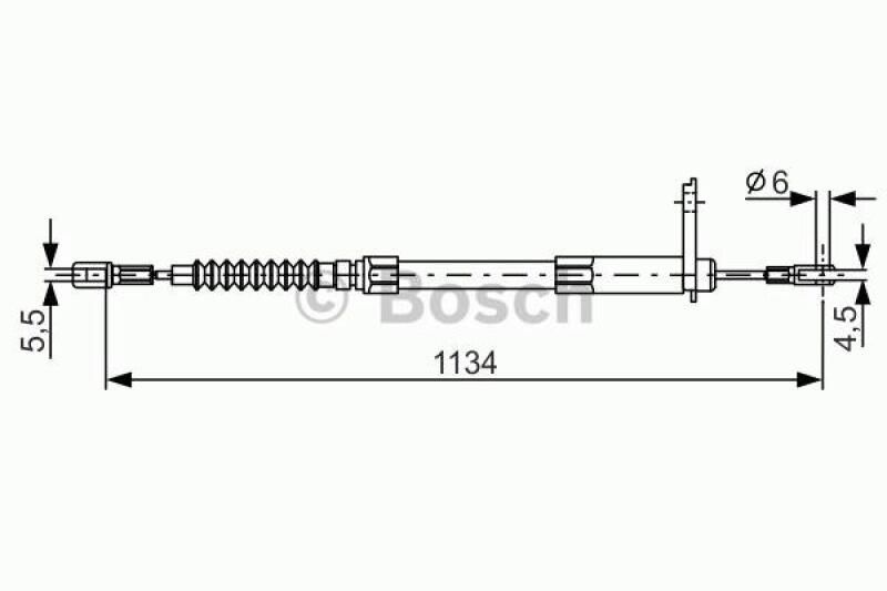 BOSCH Cable, parking brake