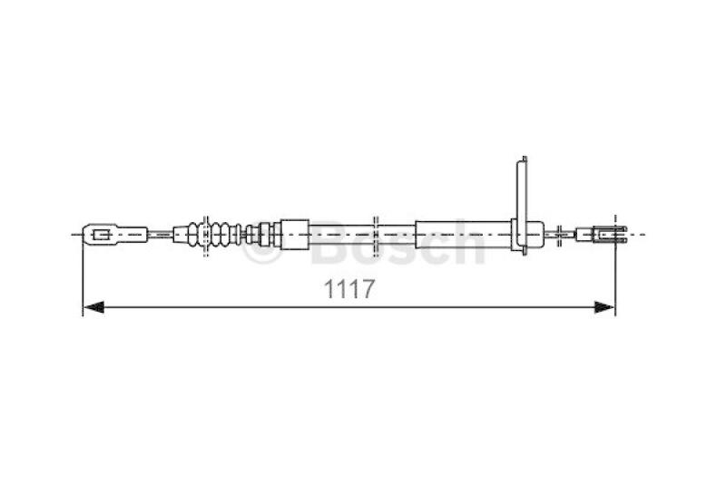BOSCH Cable, parking brake