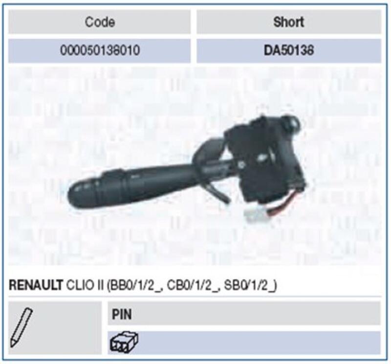 MAGNETI MARELLI Steering Column Switch