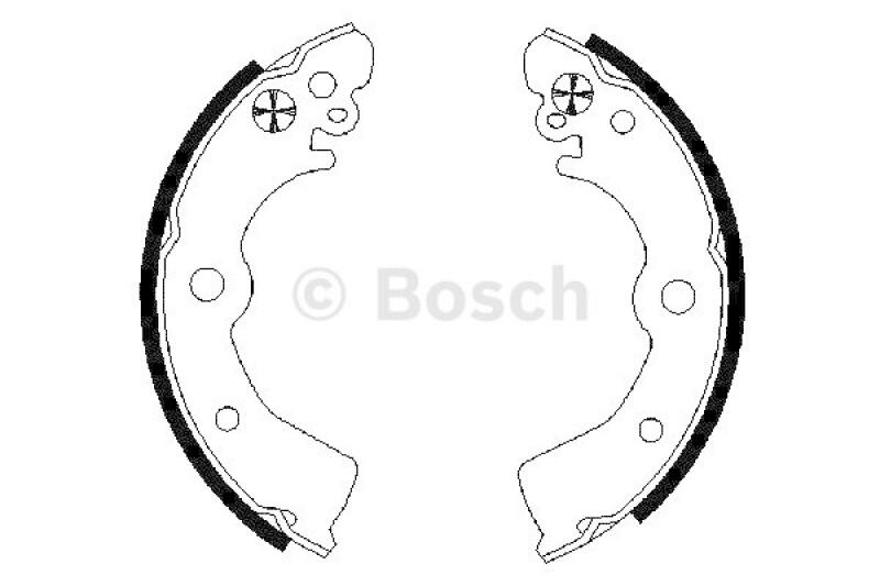 BOSCH Bremsbackensatz