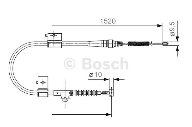 BOSCH Seilzug, Feststellbremse 1 987 482 051