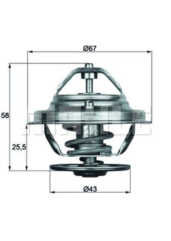 BEHR Thermostat für Kühlmittel / Kühlerthermostat