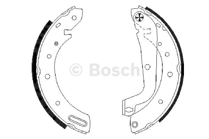 BOSCH Brake Shoe Set