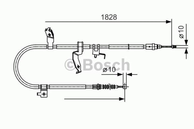 BOSCH Seilzug, Feststellbremse 1 987 482 053