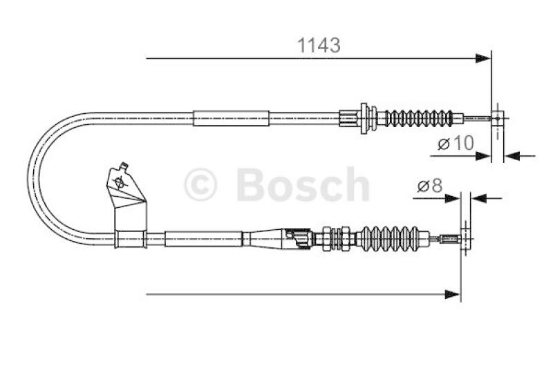 BOSCH Cable, parking brake