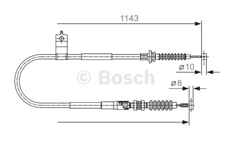 BOSCH Cable, parking brake