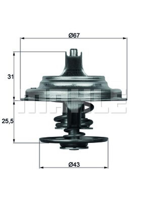 BEHR Thermostat für Kühlmittel / Kühlerthermostat