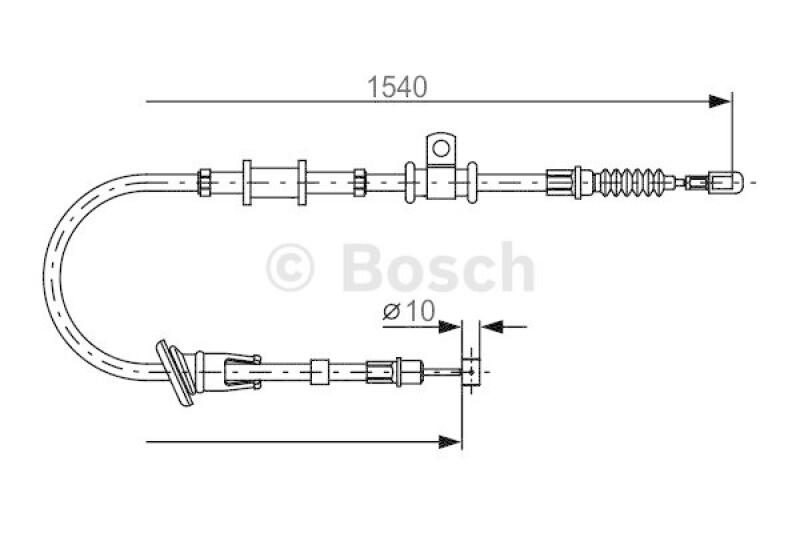 BOSCH Seilzug, Feststellbremse 1 987 482 065