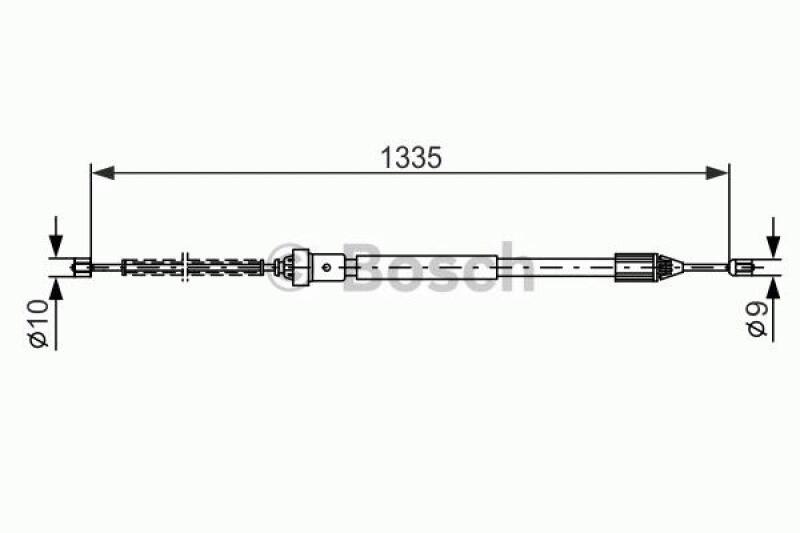 BOSCH Seilzug, Feststellbremse 1 987 477 783
