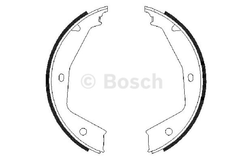 BOSCH Bremsbackensatz, Feststellbremse