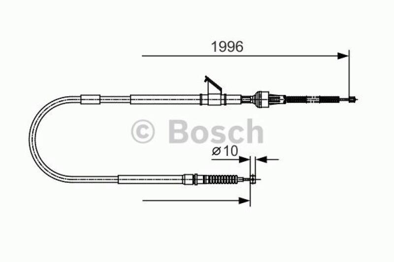 BOSCH Seilzug, Feststellbremse 1 987 482 068