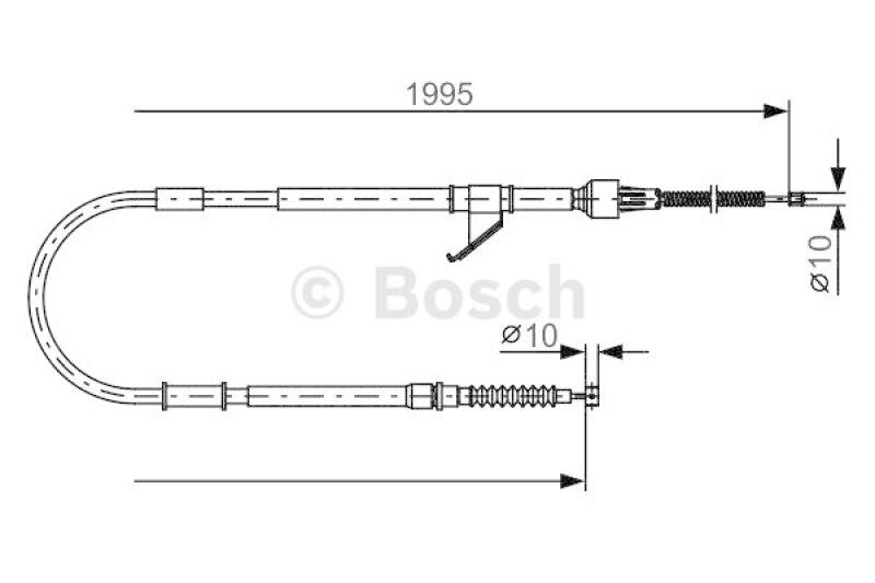 BOSCH Seilzug, Feststellbremse 1 987 482 069