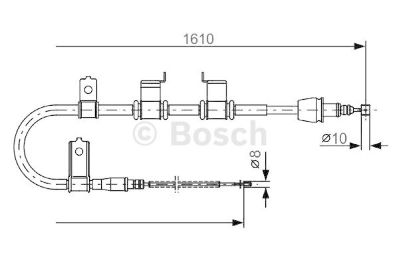 BOSCH Cable, parking brake