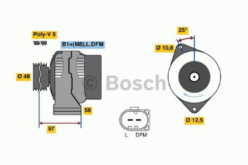 BOSCH Generator 0 986 042 470