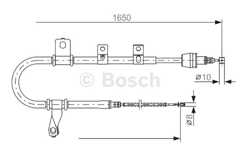 BOSCH Seilzug, Feststellbremse 1 987 482 074