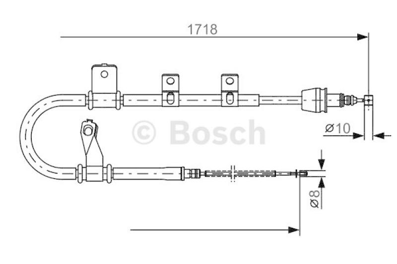 BOSCH Seilzug, Feststellbremse 1 987 482 075
