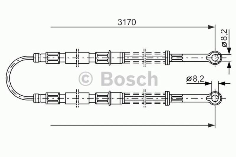 BOSCH Seilzug, Feststellbremse 1 987 477 792